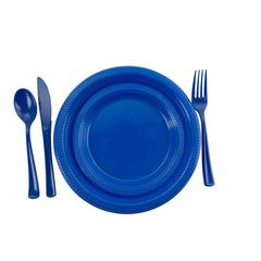 Dark Blue Cutlery Combo Pack - 24 Ct.