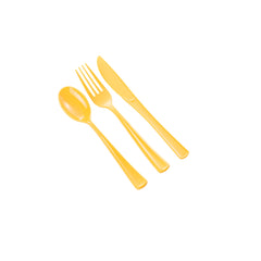 Yellow Cutlery Combo Pack - 24 Ct.