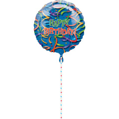 Vibrant Foil Super Shape Happy Birthday Balloon