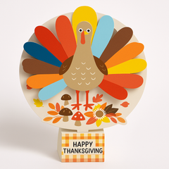 Pop-Up "Happy Turkey Day" Thanksgiving Centerpiece