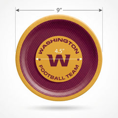 Washington Football Team 9" Round Paper Plates