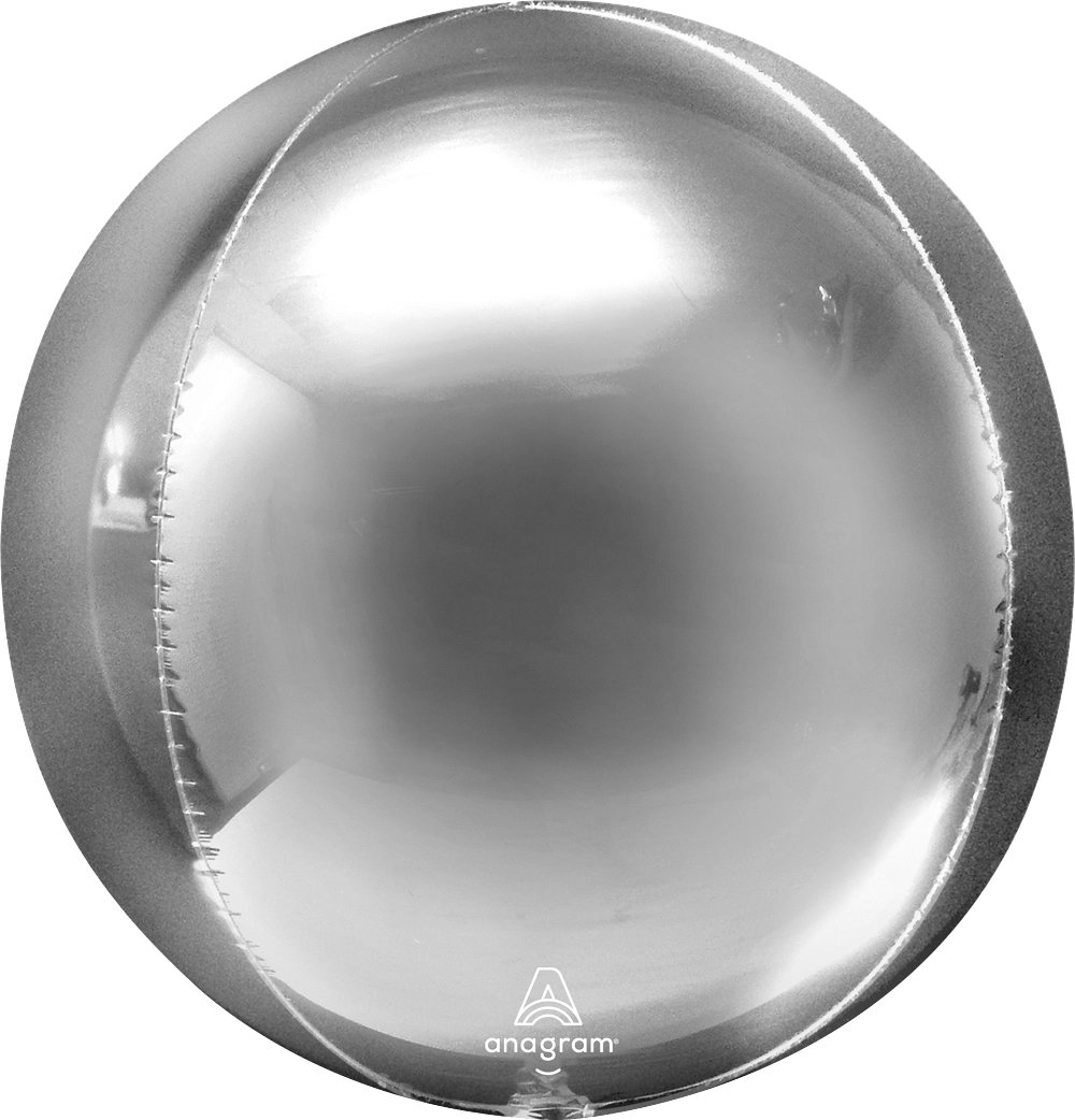 Platinum Orbz Geometric Foil Balloon Bunch