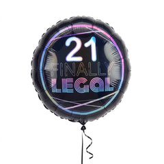 "Finally 21" Milestone Birthday Foil Balloon