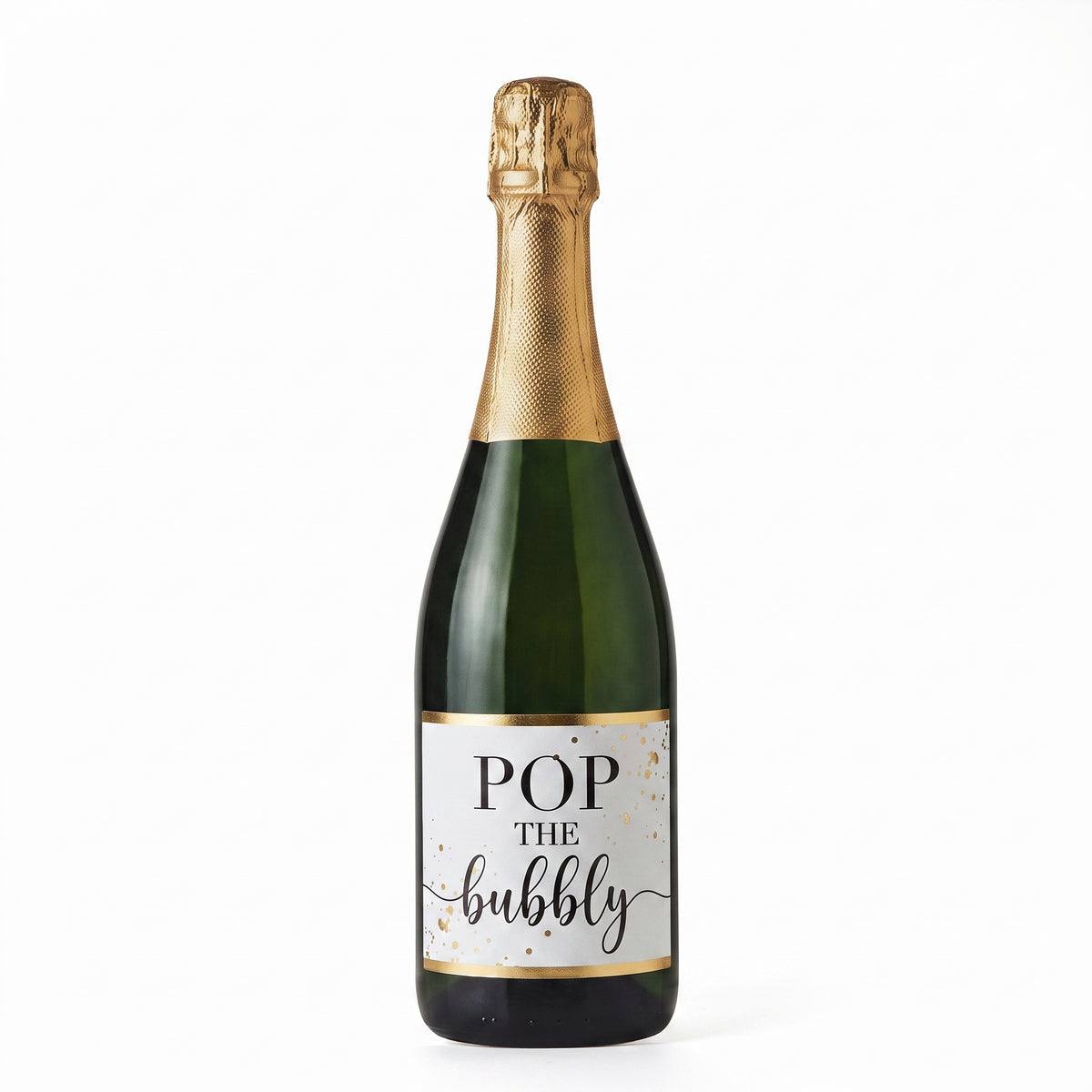 Jumbo "Pop The Bubbly" Champagne Bottle Cutout Decoration