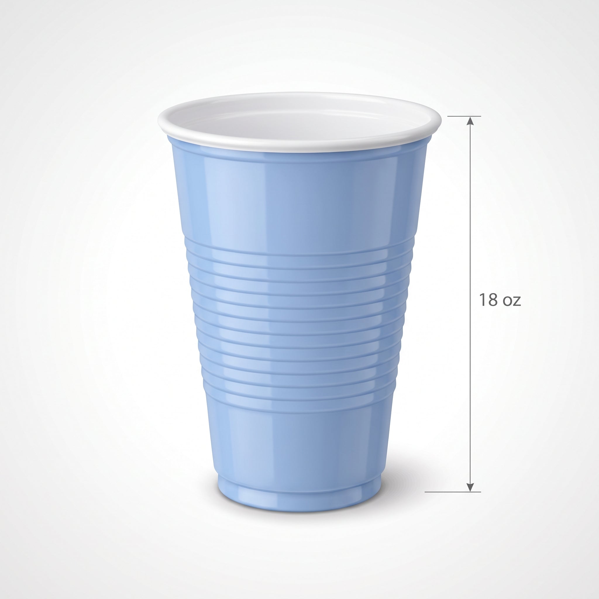 Pastel Blue 18 oz. High-Capacity Plastic Cups