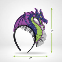 Disney Descendants 3 Maleficent Headband with Black Mesh