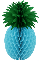 Pineapple Honeycomb Centerpiece Decorations, Multi-Colored, 12-Inch, 4-Pack