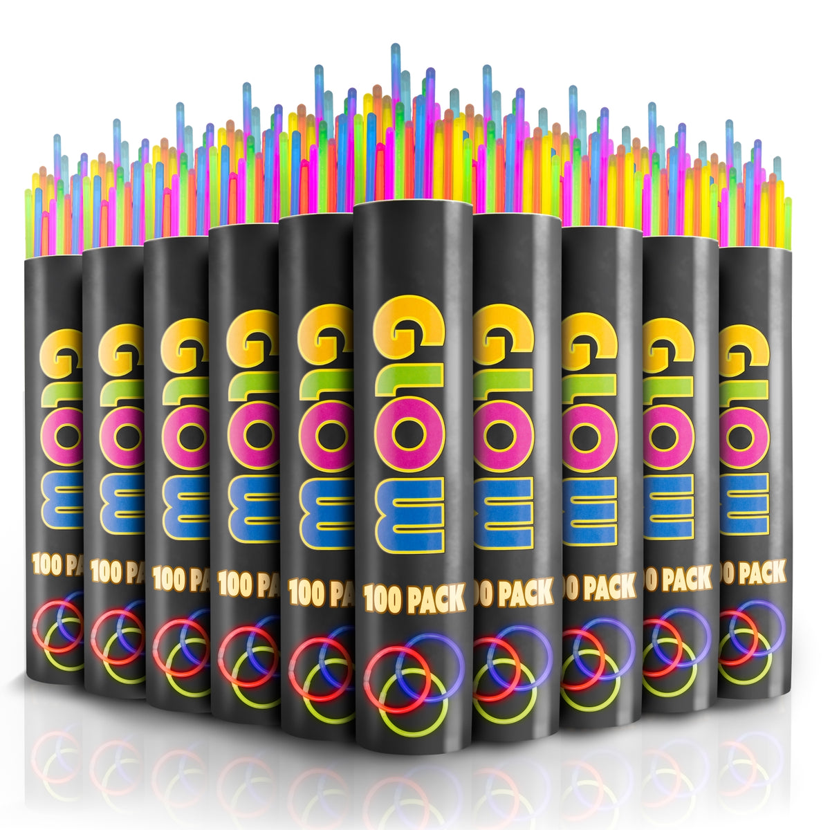 8 In. Glow Sticks Bracelets Neon Colors | 1000 Count