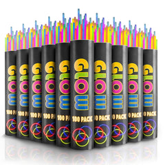 8 In. Glow Sticks Bracelets Neon Colors | 1000 Count