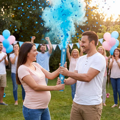 Blue Powder Popper Confetti Cannon - 12 Inches