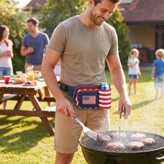 Patriotic Drink Holder Fanny Pack