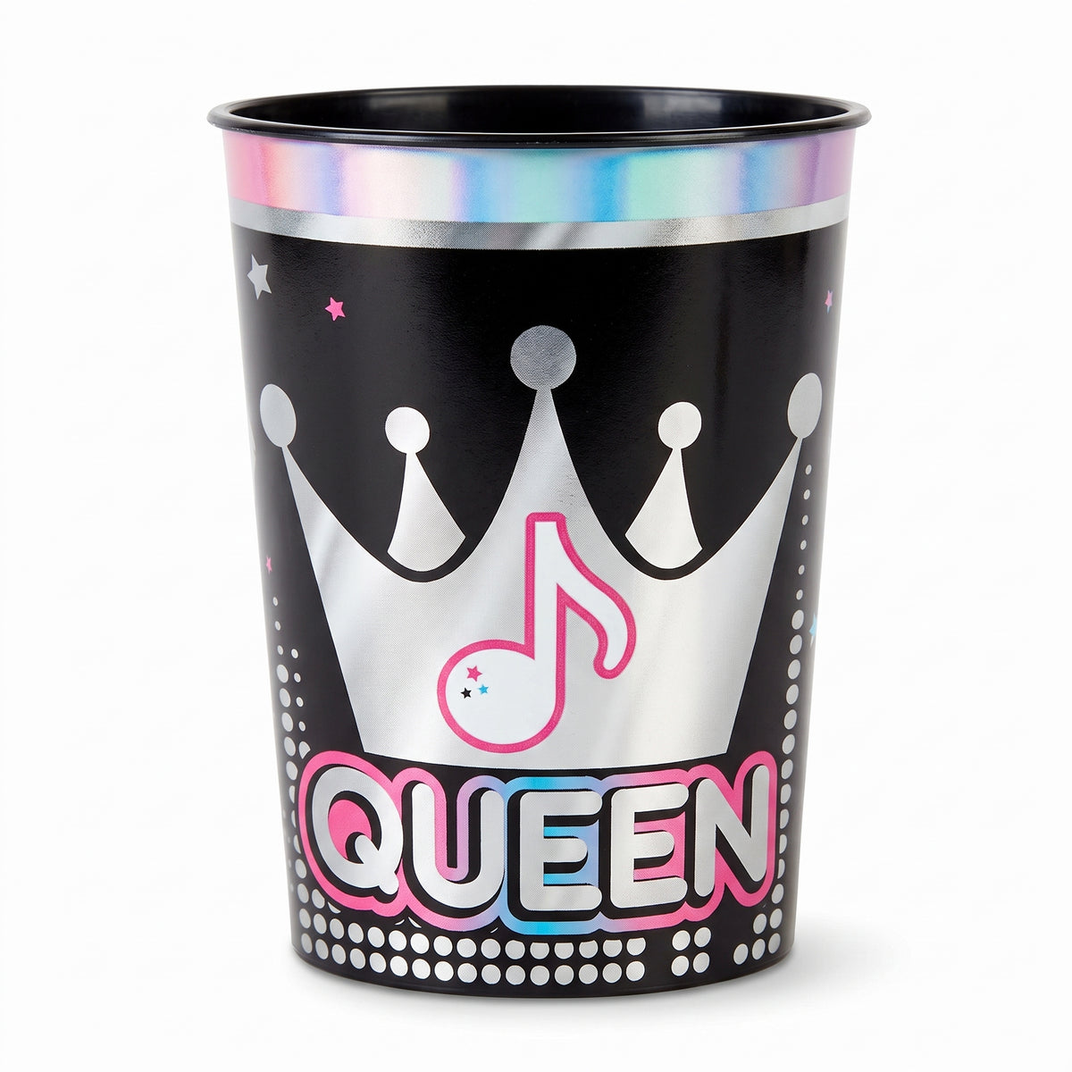 Internet Famous "Queen" Metallic Favor Cup, 16 oz