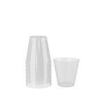 2 Oz. White Pearl Plastic Shot Glasses | 100 Count
