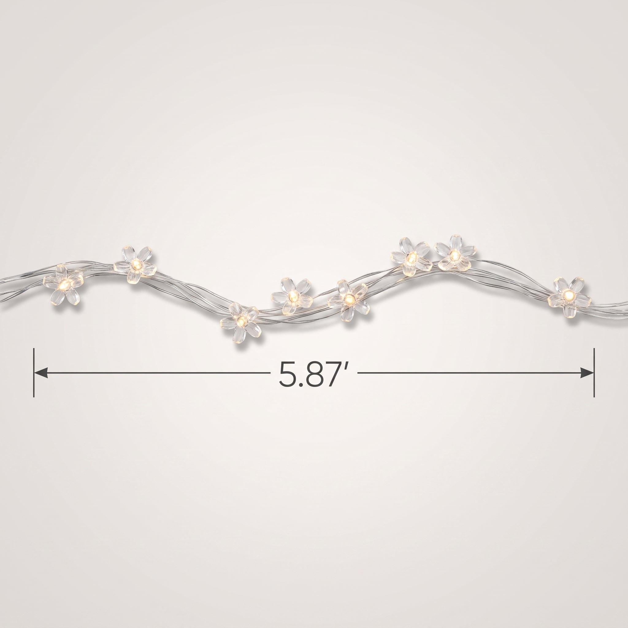 Flower Fairy LED String Lights, 5.5-ft, Soft White Floral Glow