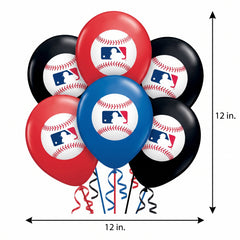 Major League Baseball Printed Latex Balloons - 12-Inch, 6-Pack