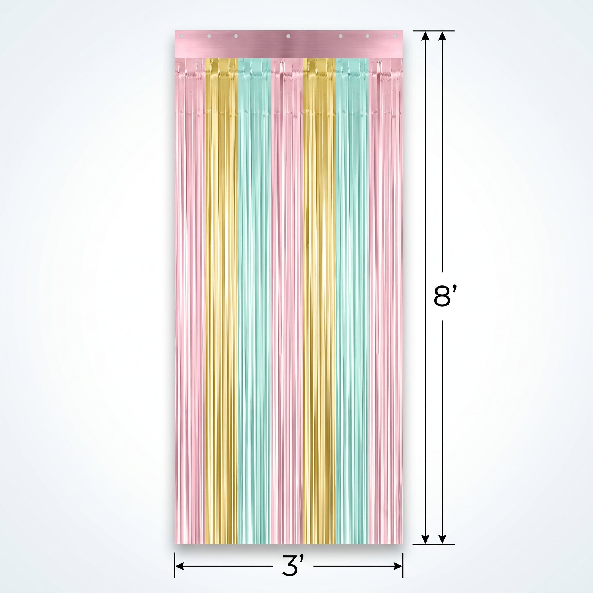 Pastel Metallic Door Curtain Decoration