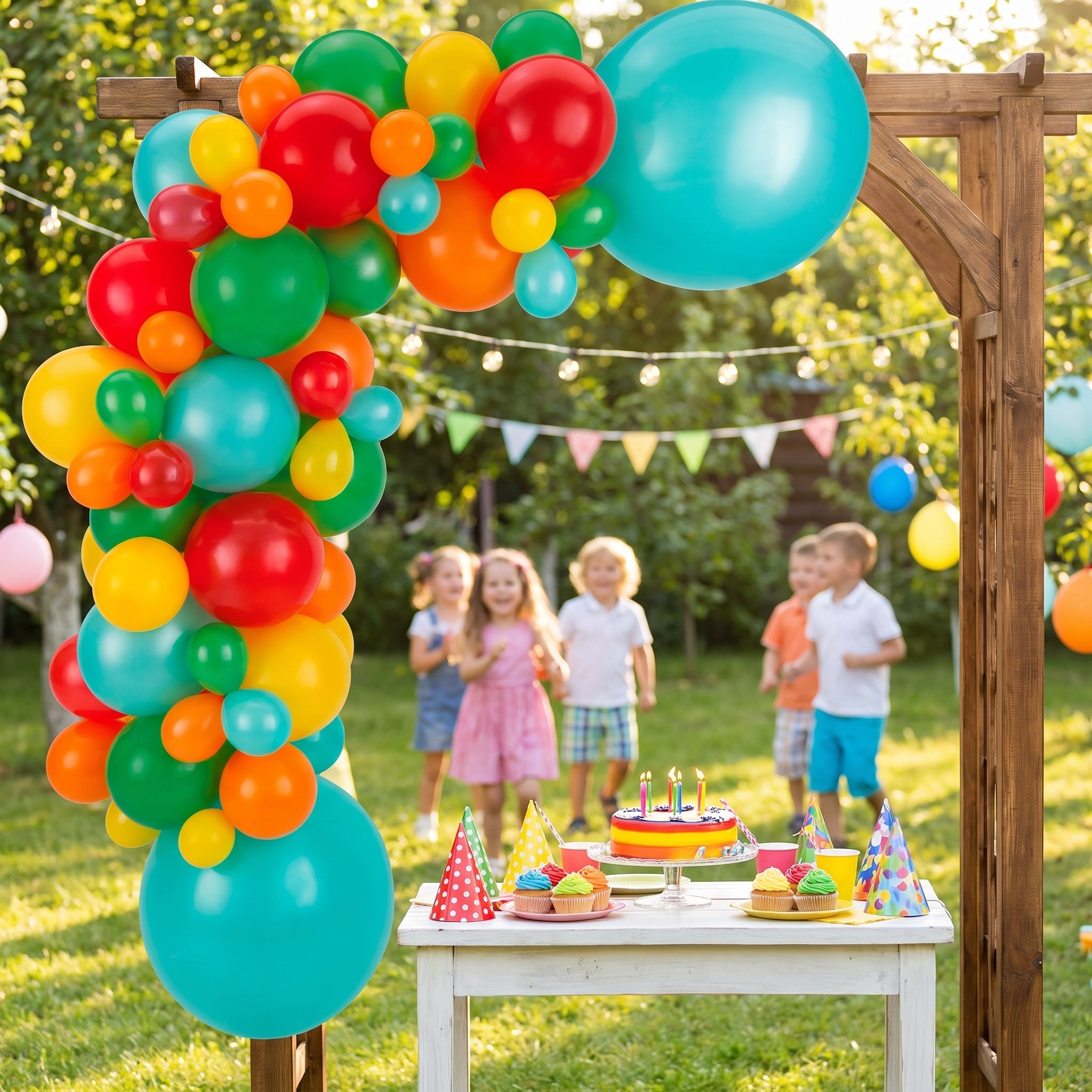 Vibrant Sherbet Balloon Garland Kit - Perfect for Any Celebration