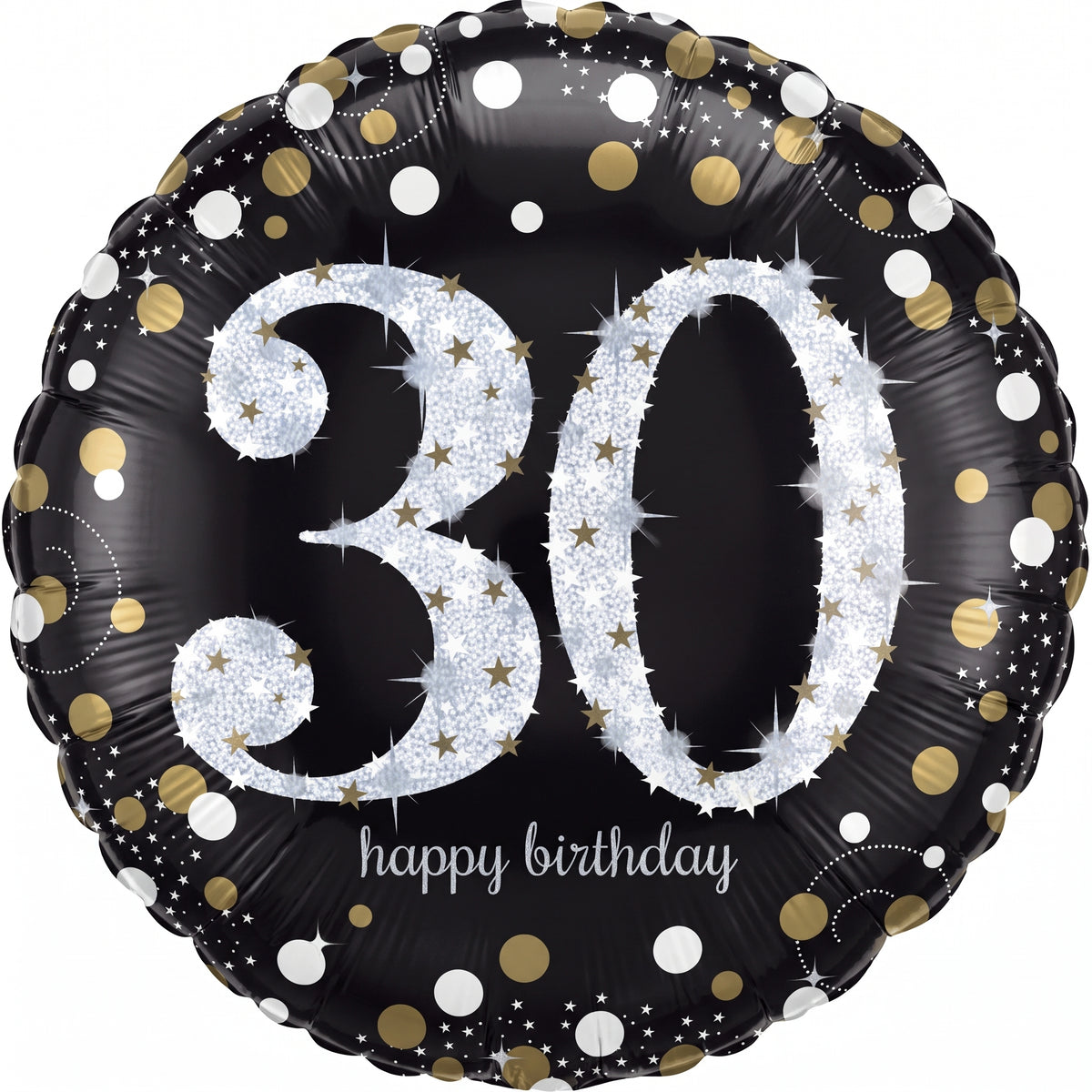 Sparkling 30th Birthday 18" Foil Balloon