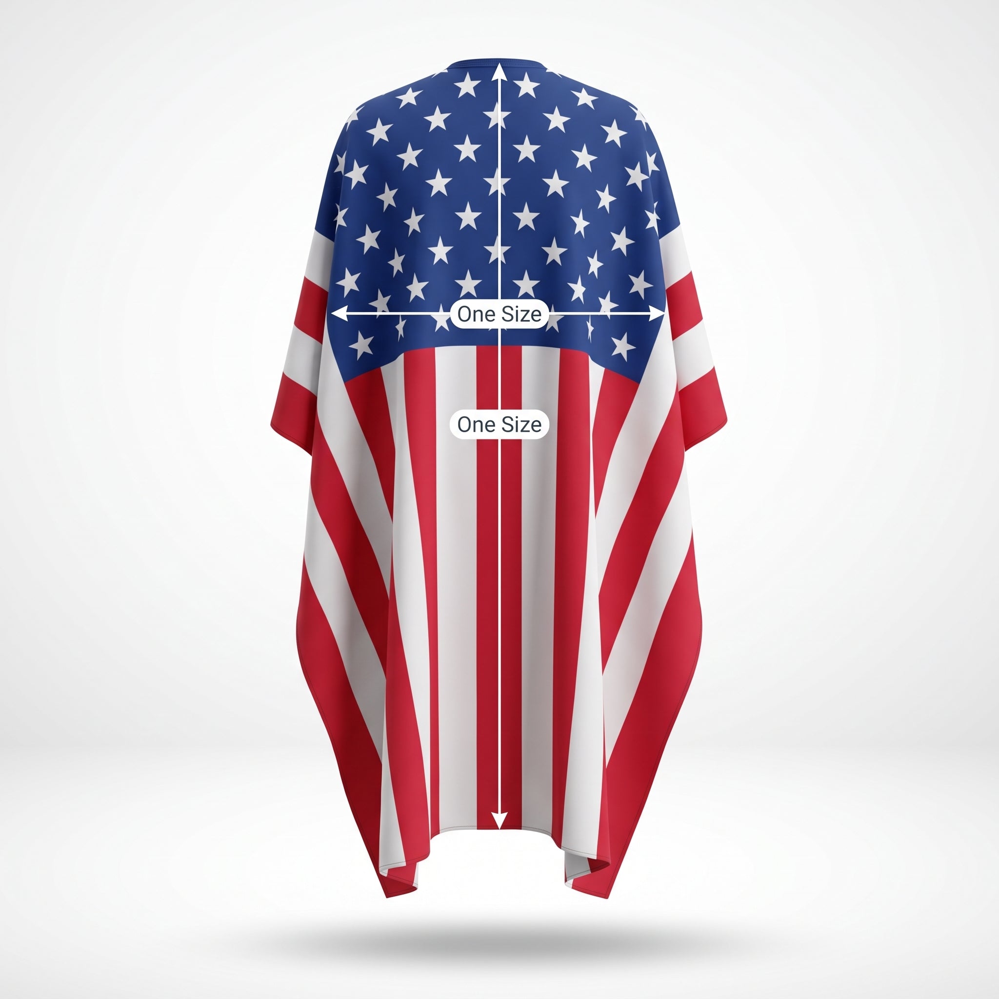 Patriotic Red, White & Blue Team Spirit Cape