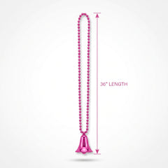 Bright Pink Clacker Necklace - Team Spirit Noisemaker