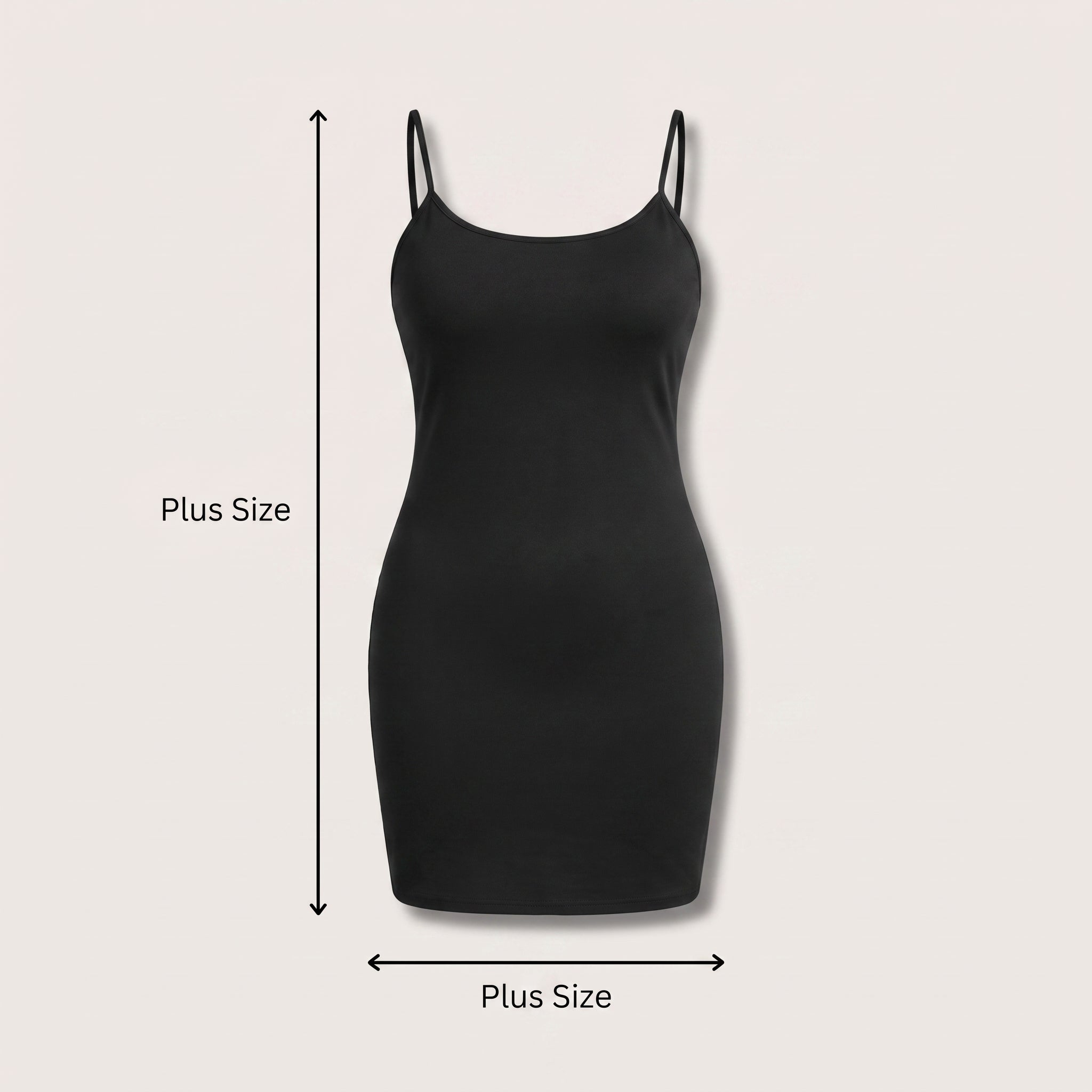 Plus Size Black Short Halloween Dress