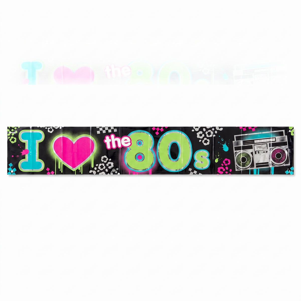 Totally 80s Foil Party Banner - 25 ft