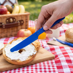 Royal Blue Plastic Knives - Economy Pack - 7.5 in.