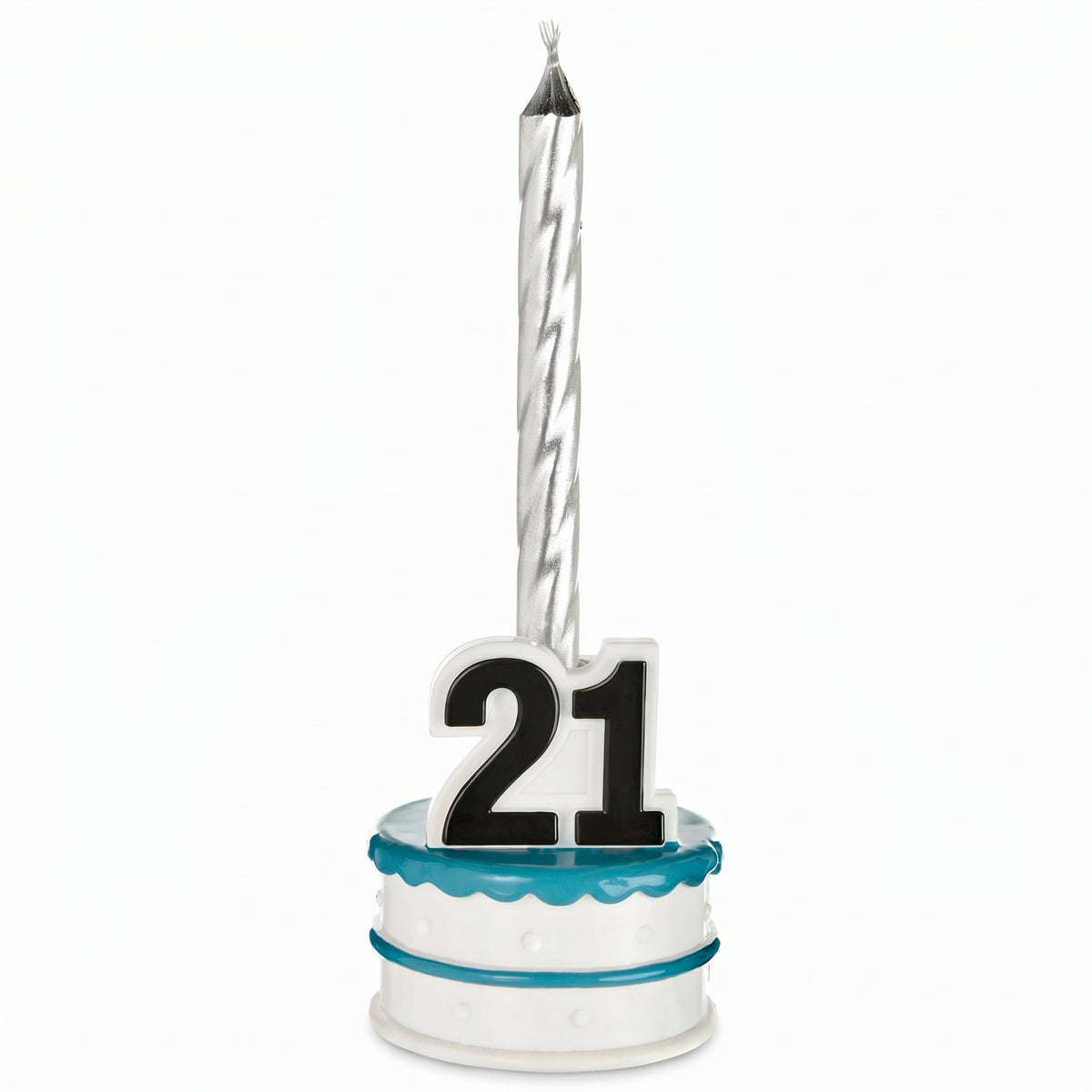 "Finally 21" Birthday Candle Holder with Candle