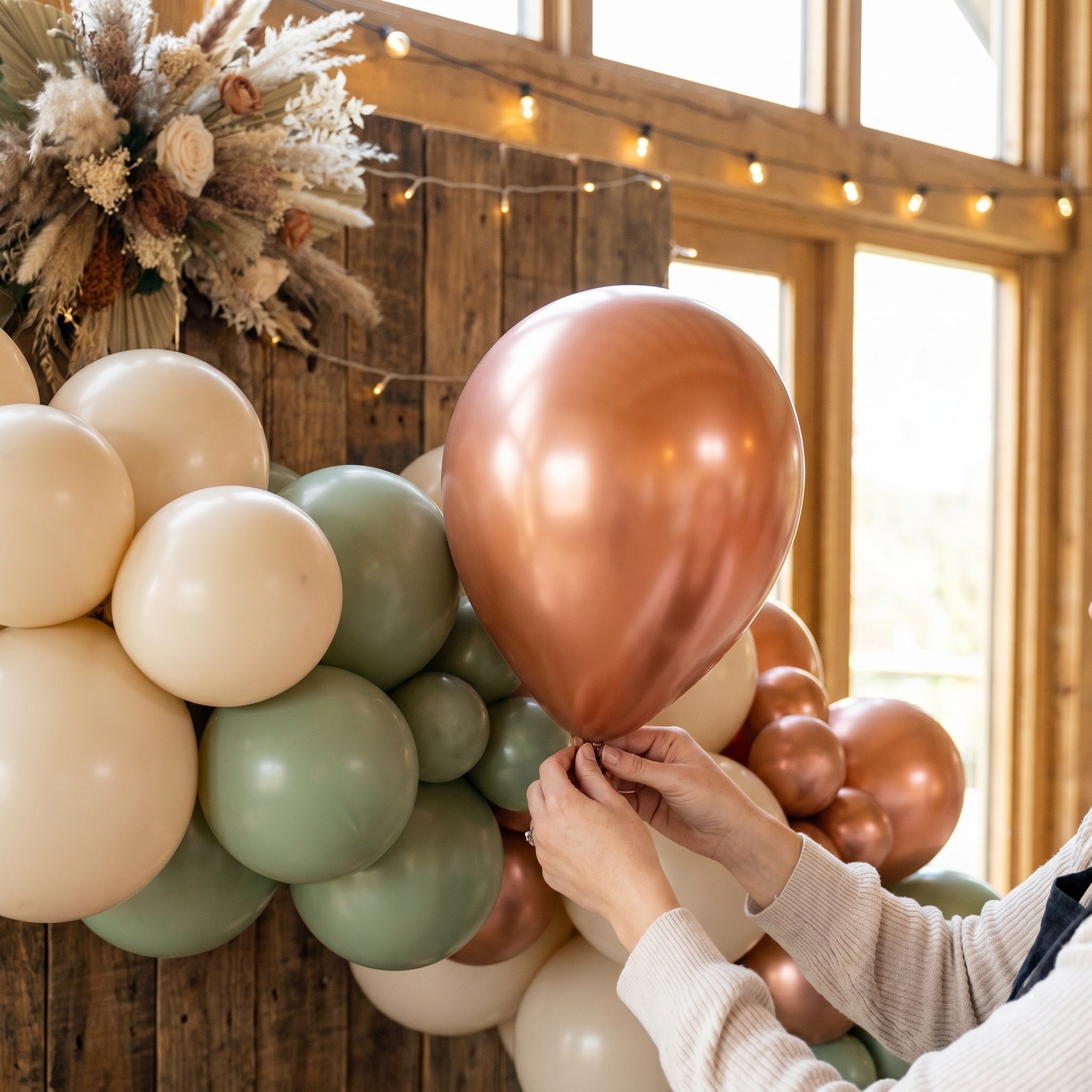 Luxaire 12" Premium Peach Latex Balloons - 25 Pack