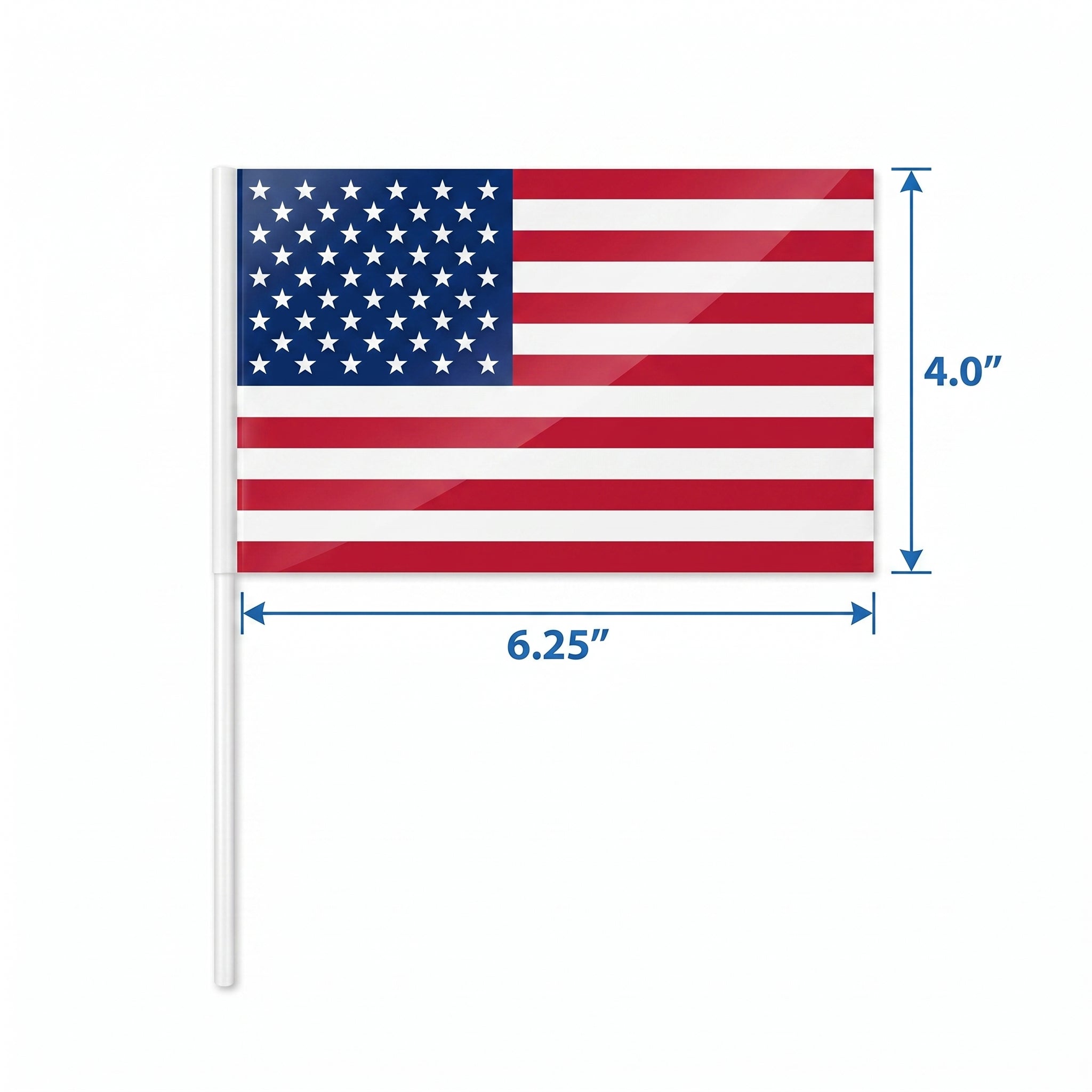Classic American Handheld Flag - Perfect for Patriotic Celebrations