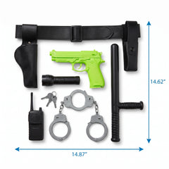 Police Officer Costume Accessory Belt Kit