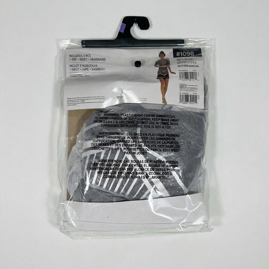 Sheer Flapper Costume Dress for Women - Adult XL (14-16)