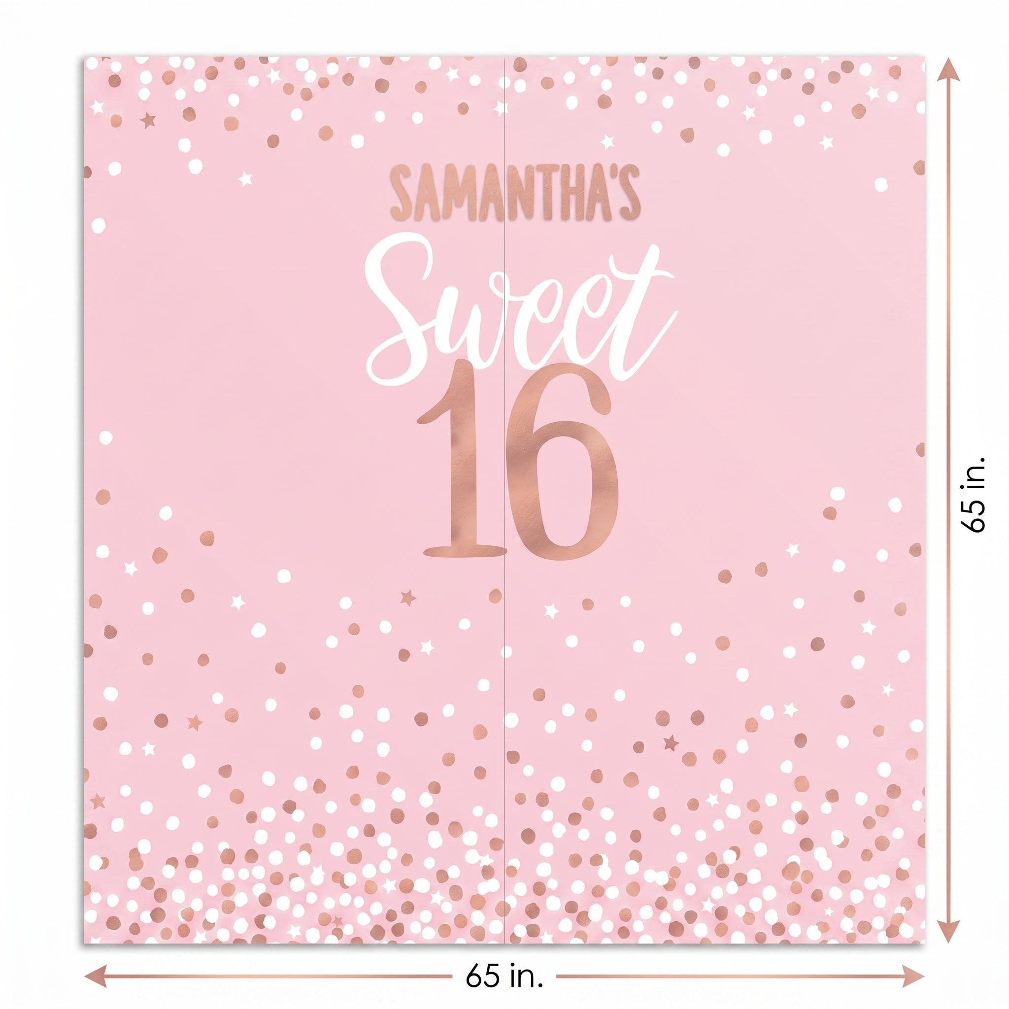 Sweet Sixteen Customizable Scene Setter Backdrop Kit