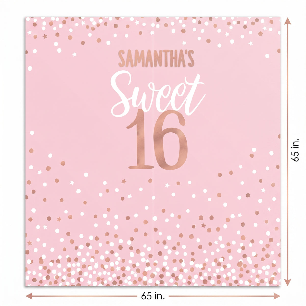 Sweet Sixteen Customizable Scene Setter Backdrop Kit