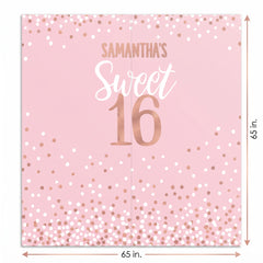 Sweet Sixteen Customizable Scene Setter Backdrop Kit