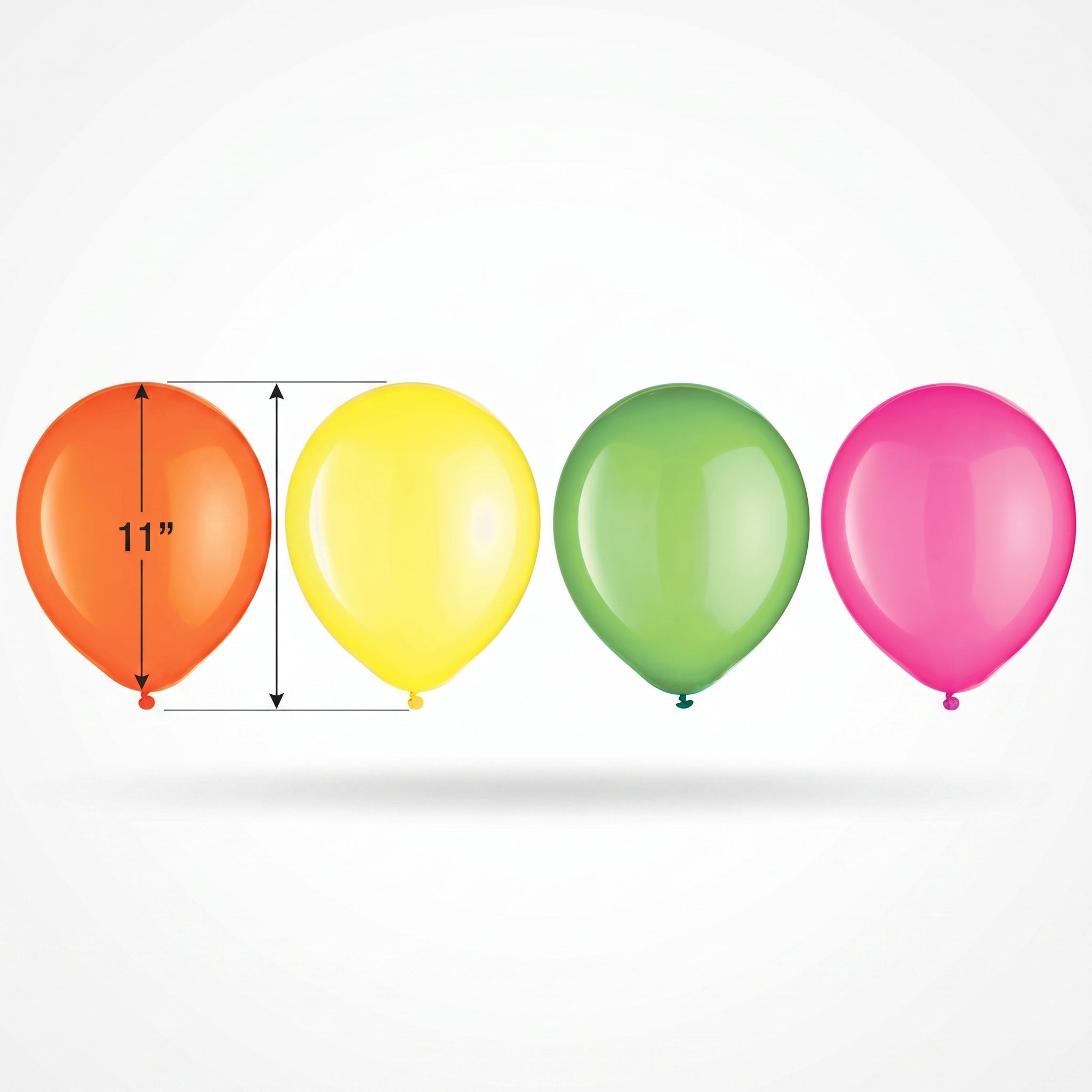 Neon Assorted Latex Balloons - 11-Inch, 15 Pack
