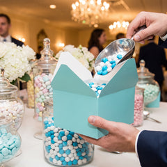 Robin's Egg Blue Gable Box for Candy Buffets