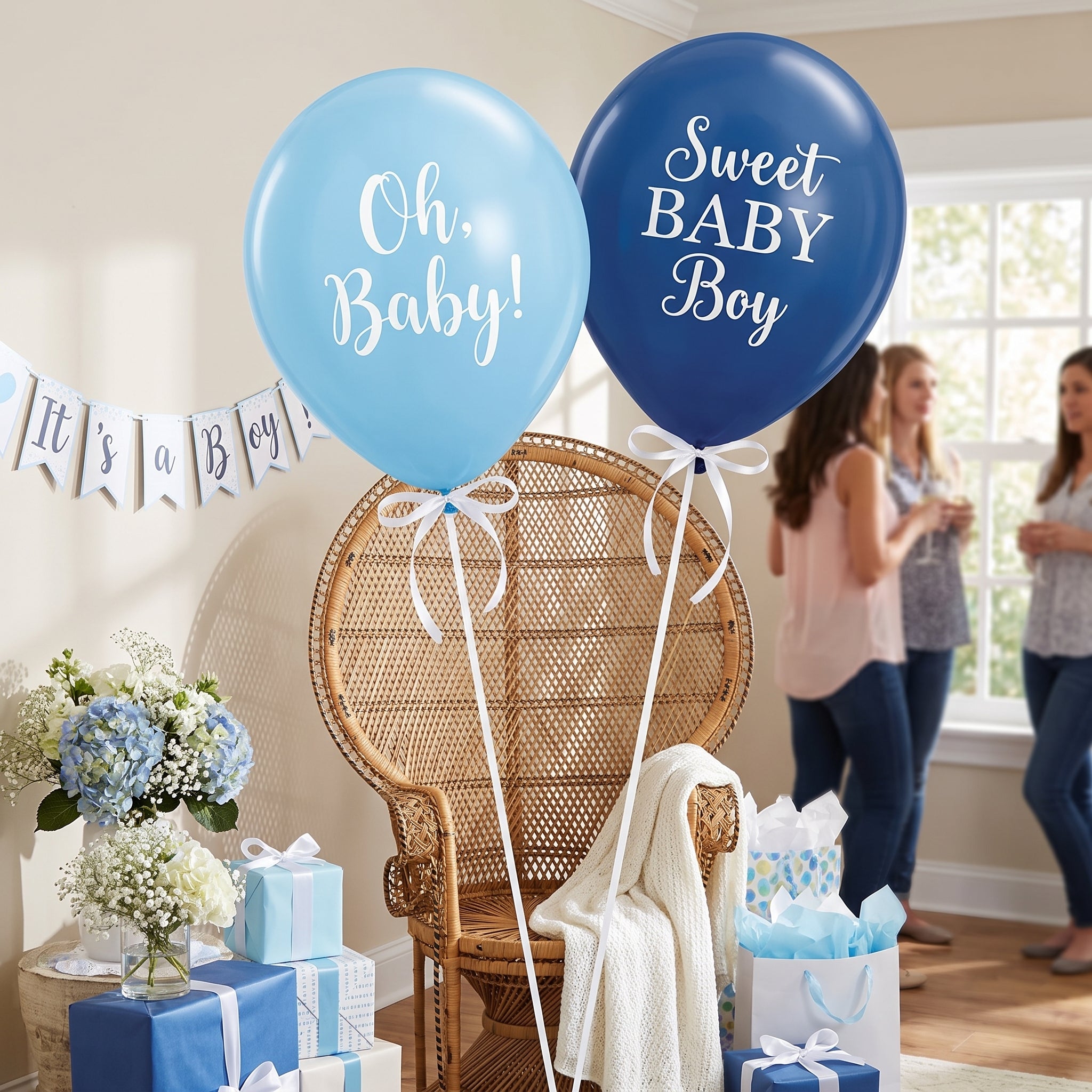 "Baby In Bloom" Latex Balloons - 15 Pack