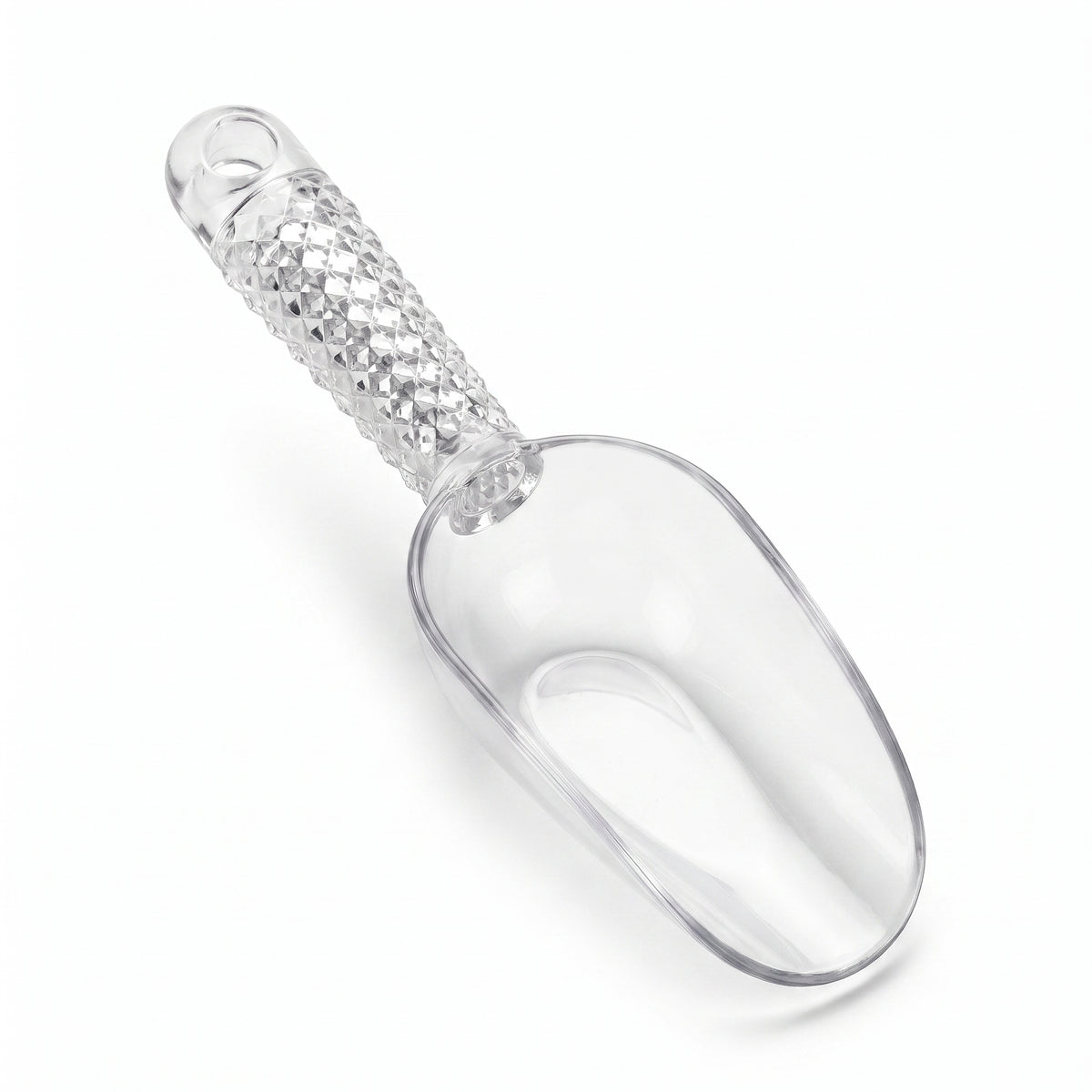 Clear Rhinestone Plastic Candy Scoop - 6.5 inches
