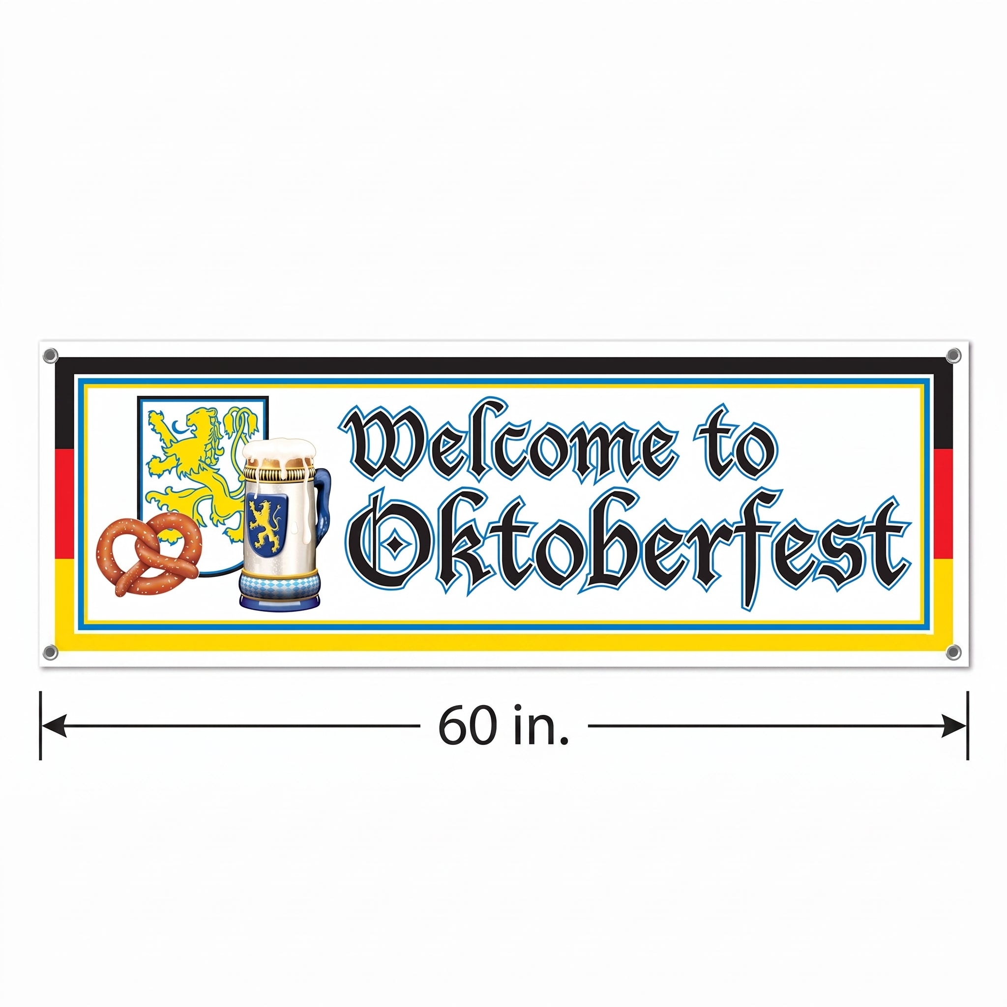 Oktoberfest Welcome Banner Decoration - 5FT