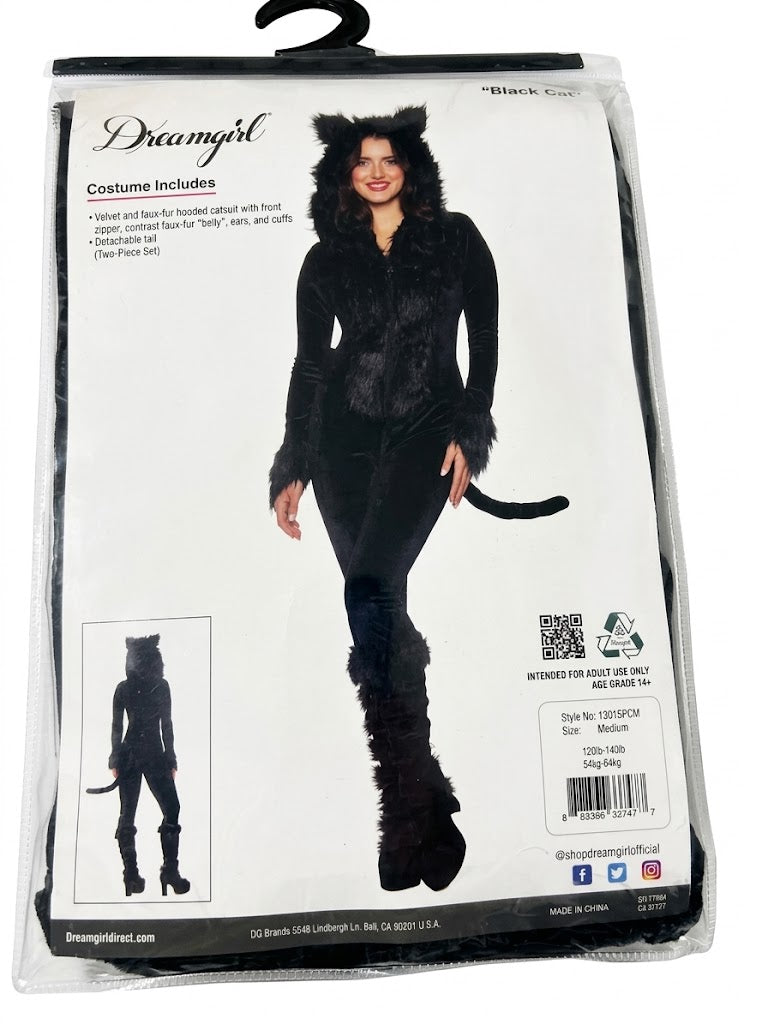 Women's Midnight Black Cat Costume