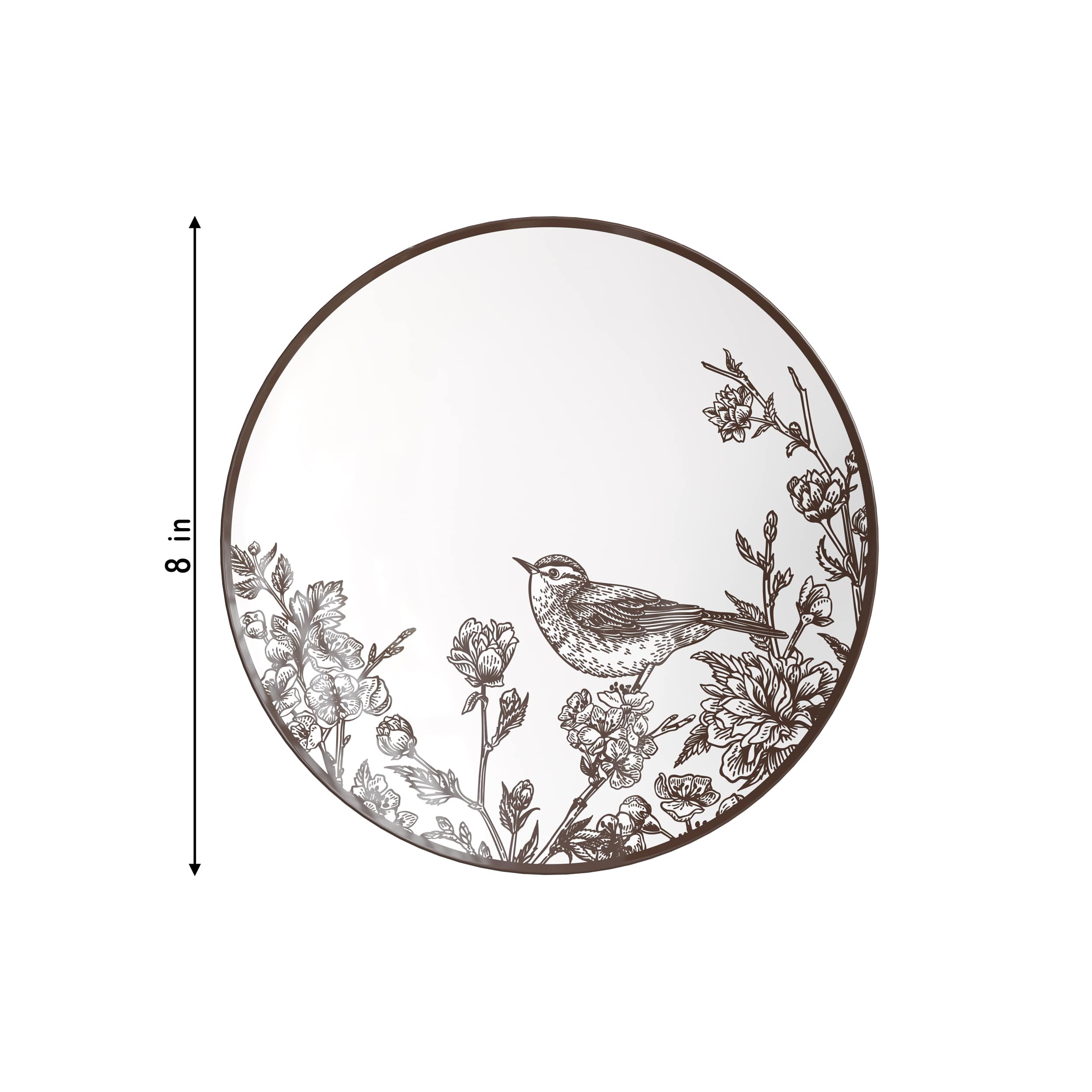 8" Rustik Design Plastic Plates (10)