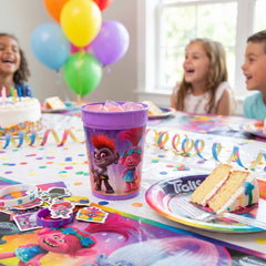 Trolls World Tour Birthday Favor Cup - Purple, 16 oz