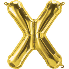 26 In. Gold Letter X Balloon