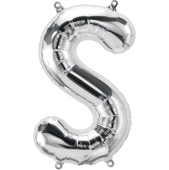 26" Silver Letter - S Balloon