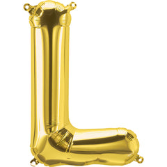 16" Gold Alphabet- L Balloon