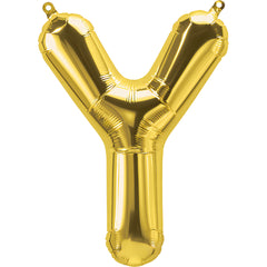 16" Gold Alphabet-Y Balloon