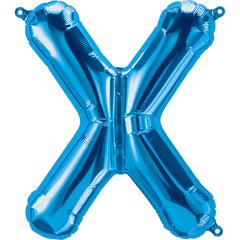 16" Blue Alphabet-X Balloon