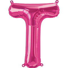 16" Pink Alphabet-T Balloon