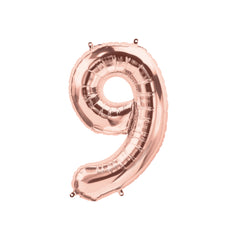 16" Rose Gold Number -9 Balloon